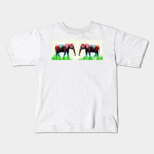 Two Elephants Kids T-Shirt